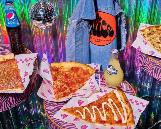 Slice, pizzeria années 80 à guillotière, Lyon 7.